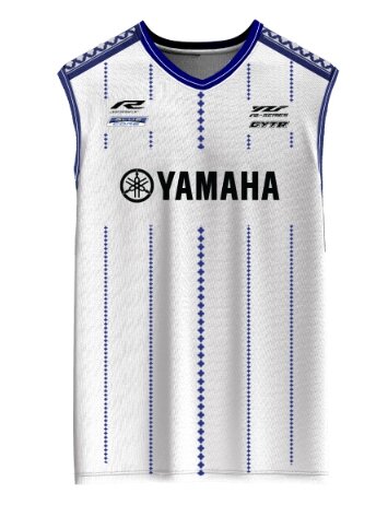 เสื้อสปอร์ตแขนกุด Yamaha สีขาว Tank Top